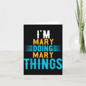 I'm Mary Doing Mary Things Name Mary  Kaart (Voorkant)