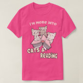 Im meer in katten en leesboekenkast t-shirt (Design voorkant)