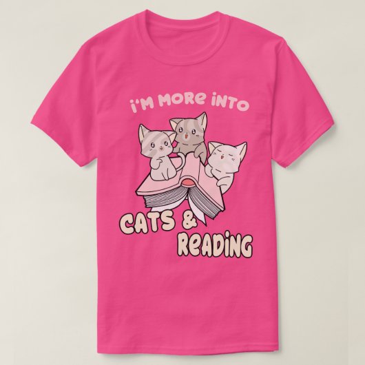 Im meer in katten en leesboekenkast t-shirt (Design voorkant)