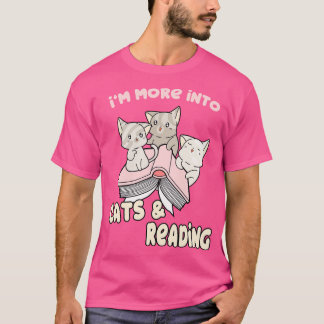 Im meer in katten en leesboekenkast t-shirt