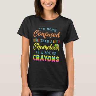 Im meer verward dan een kameleon in een doos van C T-shirt