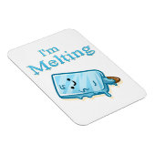 I'm Melting – Cute Popsicle Pun Magneet (Rechterzijde)