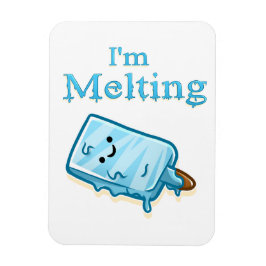 I'm Melting – Cute Popsicle Pun Magneet
