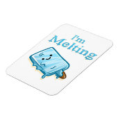 I'm Melting – Cute Popsicle Pun Magneet (Linkerzijde)