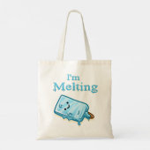 I'm Melting – Cute Popsicle Pun Tote Bag (Achterkant)