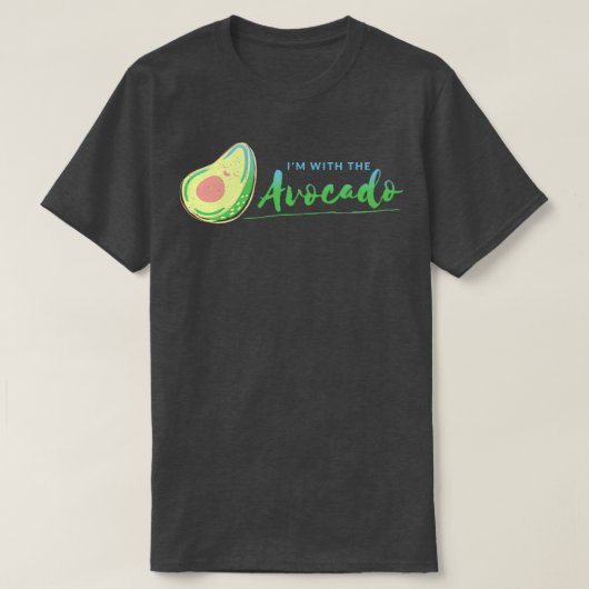im met avocado 1 2 t-shirt (Design voorkant)