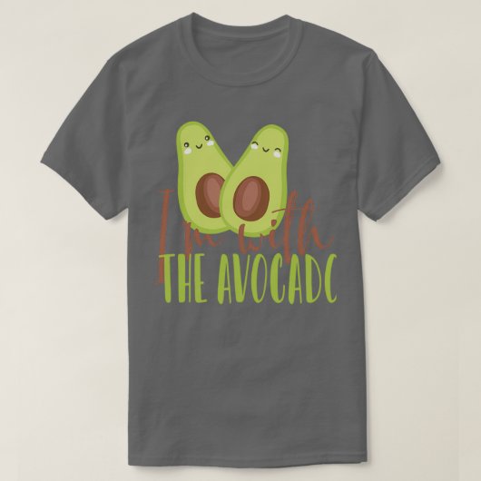 im met avocado t 2 t-shirt (Design voorkant)