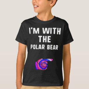Im met Beer-Tie-kleurstof-halloween-paar T-shirt