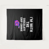 IM met chocolade chip cookie | Tie Dye Products Wandkleed (Voorkant (horizontaal))