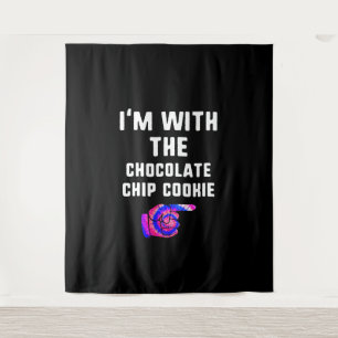 IM met chocolade chip cookie   Tie Dye Products Wandkleed