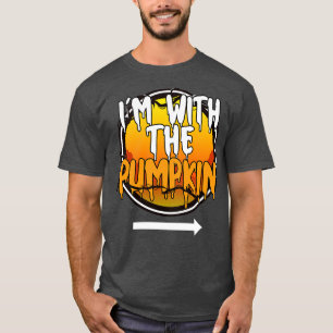 IM met de pompoen grappige luie halloween kostuum  T-shirt