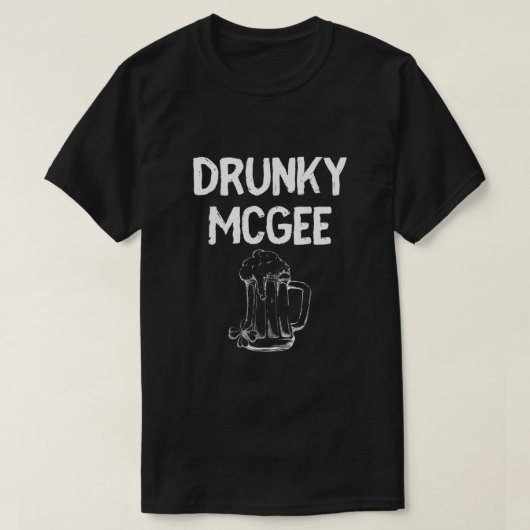 Im met Drunky Mcgee Funny Couples St Patricks Day T-shirt (Design voorkant)