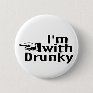 Im met drunky ronde button 5,7 cm