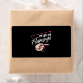 Im met Flamingo Halloween overeenkomend kostuum Etiket (Insitu)