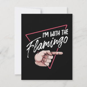 Im met Flamingo Halloween overeenkomend kostuum Kaart