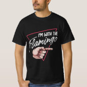 Im met Flamingo Halloween overeenkomend kostuum T-shirt (Voorkant)