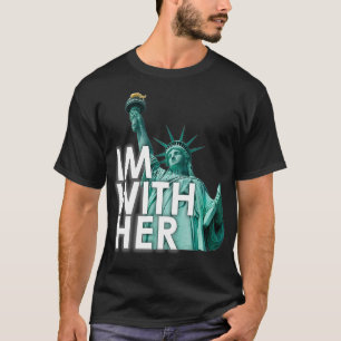 Im met haar Vrijheidsbeeld T-shirt