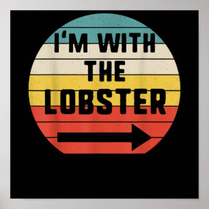Im met Lobster Halloween overeenkomend paar kostuu Poster