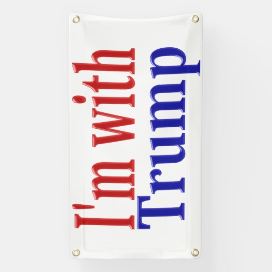 Im met rood Trump Spandoek (Verticaal)