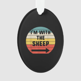 Im met schaap | Halloween Matching Couple Cft Ornament