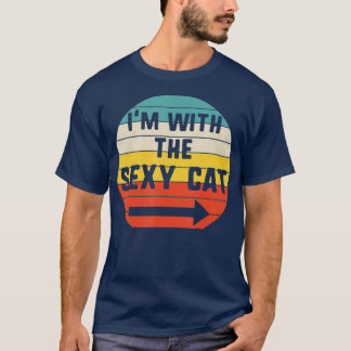 Im met sexy kattenhalloween Matching Couple T-shirt