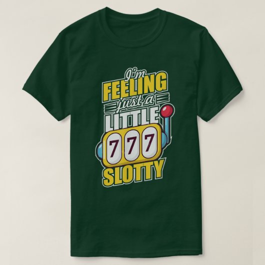 Im met sleufsleuf in casino Night Gambli T-shirt (Design voorkant)