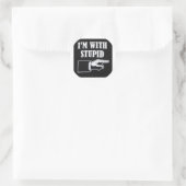 Im-met-stut Ronde Sticker (Tas)