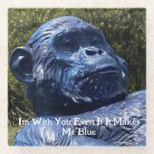 IM met u - Onderzetter Glazen Onderzetter (Voorkant)