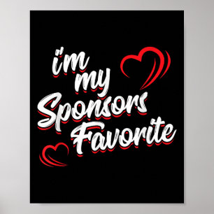 IM Mijn Sponsors Favoriete Grappige Quote Gezegde Poster