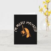 I'm Mildly Irritated Marcus Funny Worm Meme Mens W Kaart (Gele Bloem)