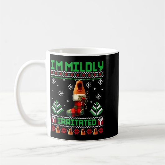 I'm Mildly Irritated Marcus The Worm Christmas Fun Koffiemok (Links)