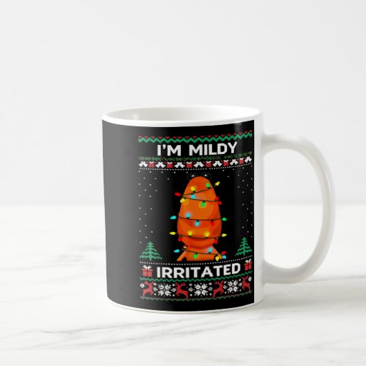 I'm Mildly Irritated Marcus The Worm Christmas Fun Koffiemok (Rechts)