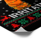 I'm Mildly Irritated Marcus The Worm Christmas Fun Poster (Hoek)