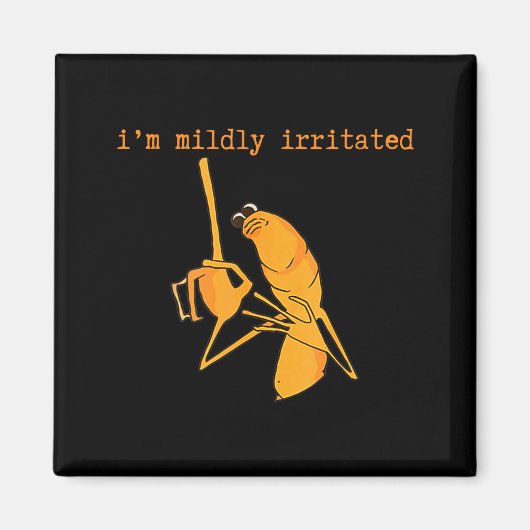 I'm Mildly Irritated Marcus The Worm Funny Marcus Magneet (Voorkant)