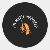 I'm Mildly Irritated Marcus The Worm Funny Marcus  Ronde Sticker (Voorkant)