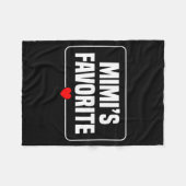 I'm Mimi's Favorite Granhild Grandson Granddaughte Fleece Deken (Voorkant (Horizontaal))