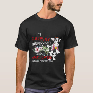Im momenteel niet onder toezicht staande Koeien Fu T-shirt