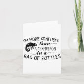 I'm More Confused Than A Chameleon In Bag Of Skitt Kaart (Voorkant)