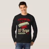 I'm More Of A 10 Keys Person Harmonica Player T-shirt (Voorkant volledig)
