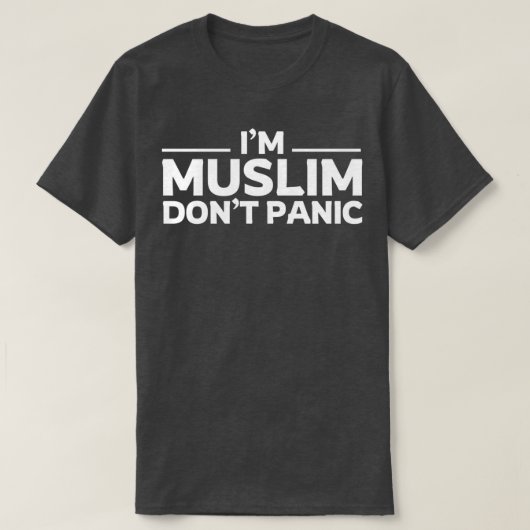 im moslim dont islamitische paniekkunst citeert t-shirt (Design voorkant)