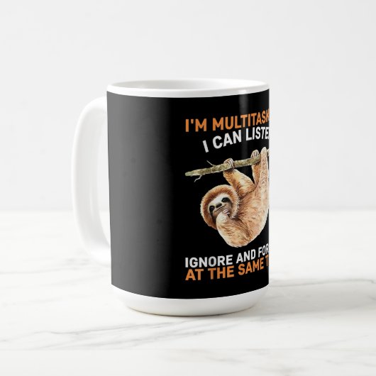 Im Multitasking ik kan negeren en vergeten Koffiemok (Voorkant links)