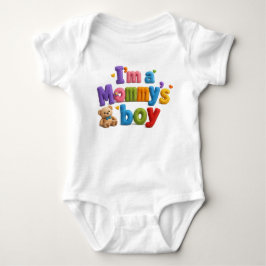 I'm Mummy's boy multi color Romper