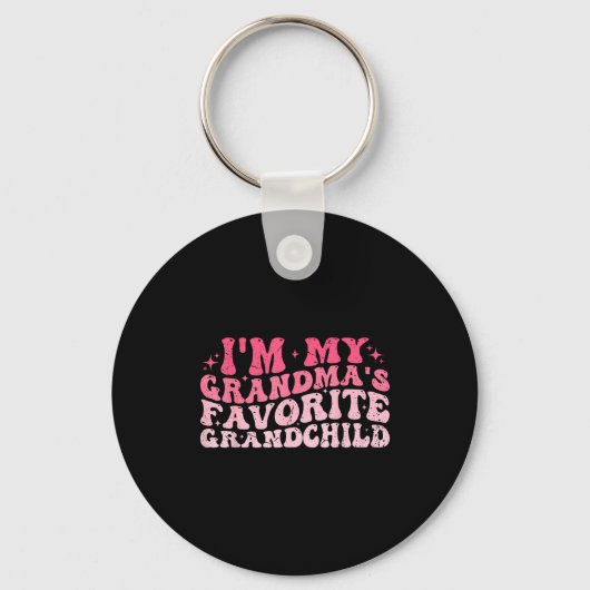 I'm My Grandma's Favorite Granhild Grandson Grandd Sleutelhanger (Voorkant)