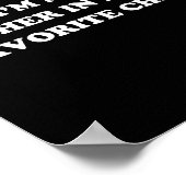 I'm My Mother In Laws Favorite Child Daughter And  Poster (Hoek)