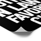 I'm My Mother In Law's Favorite Child Funny Christ Poster (Hoek)