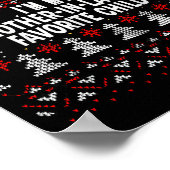 I'm My Mother-in-law's Favorite Child Funny Christ Poster (Hoek)