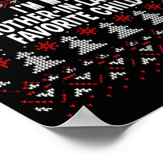 I'm My Mother-in-law's Favorite Child Funny Christ Poster (Hoek)