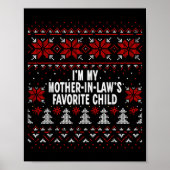 I'm My Mother-in-law's Favorite Child Funny Christ Poster (Voorkant)