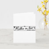 I'm My Mother In Law's Favorite Child, Funny Daugh Kaart (Gele Bloem)