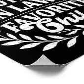 I'm My Mother In Law's Favorite Child Funny Family Poster (Hoek)